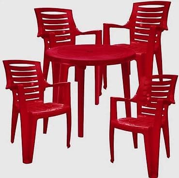 coffee table: Комплект садовой мебели, Пластик — 1