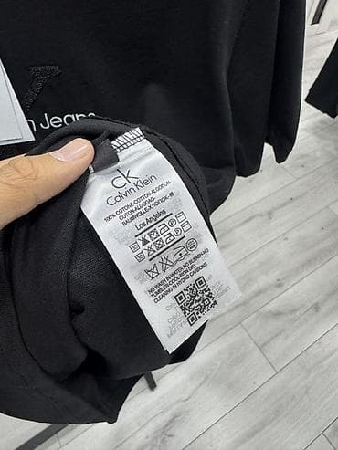 Футболки: Мужская футболка, XL, 2XL, S, Calvin Klein, Новый, цвет - Черный, Самовывоз — 4