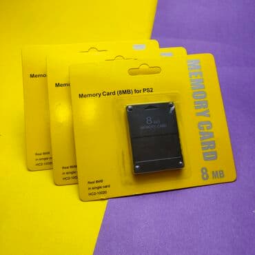 карта памити: Memory card PS2, 8MB.

Новые карты памяти для PS2 — 2