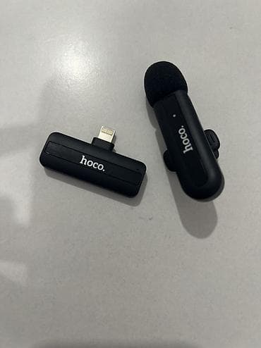 Техника и электроника: Беспроводной петличный микрофон Hoco для iPhone/iPad (Lightning) — 1