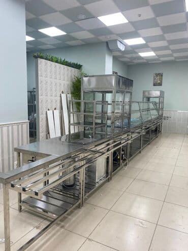 оборудование для кафе и ресторанов бу: Котломойка, ванна, раковина, стол из нержавейки, стол мучной, плиты — 16