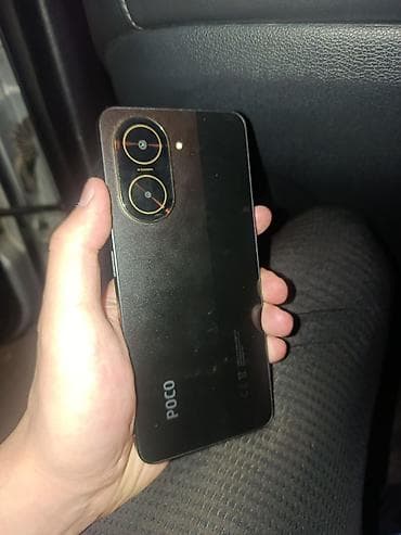 Poco C61, Б/у, 128 ГБ, цвет - Черный, 2 SIM