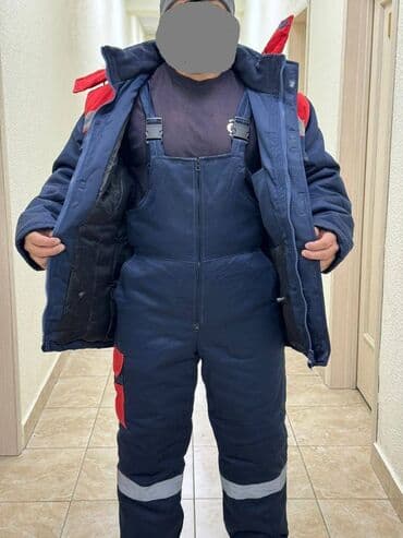 зимний комбинезон мужской: Спецодежда зимняя (куртка+полукомбинезон) Ткань - Х/Б 35%хб, 65%пэ — 3