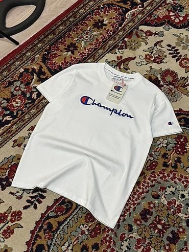 red centr: Мужская футболка, M, L, Стандарт, Champion, Новый, цвет - Белый, Платная доставка, Самовывоз — 1
