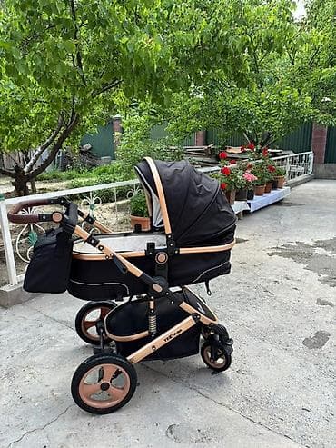 детские коляски zippy type 1: Коляска, Другой бренд, цвет - Черный, Б/у — 2