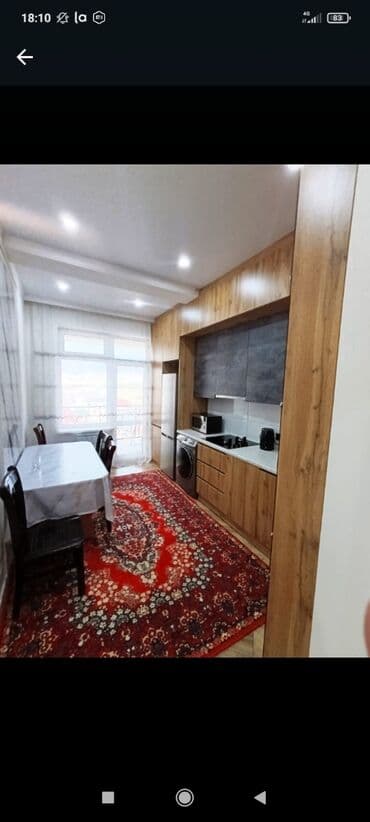 долгосрочная аренда квартира токмок: 1 комната, Душевая кабина, Постельное белье, Кондиционер — 3