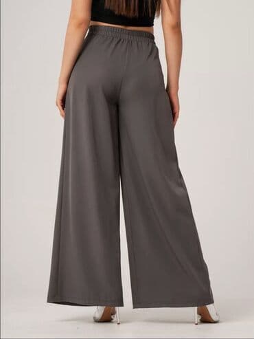 серый штаны: Широкие брюки — 2