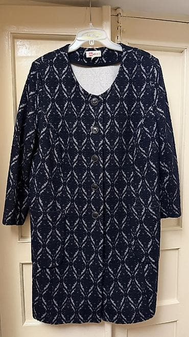 тренч плащ мужской: Кардиган, Трикотаж, Средняя модель, Осень-весна, С карманами — 4