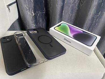 tab a7 lite: IPhone 14 Plus, Б/у, 128 ГБ, Midnight, Чехол, 83 % — 5