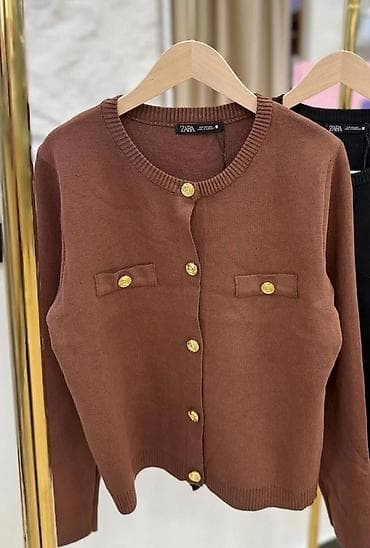 soft shell: Кардиган, Трикотаж, Короткая модель, Осень-весна, С карманами — 1