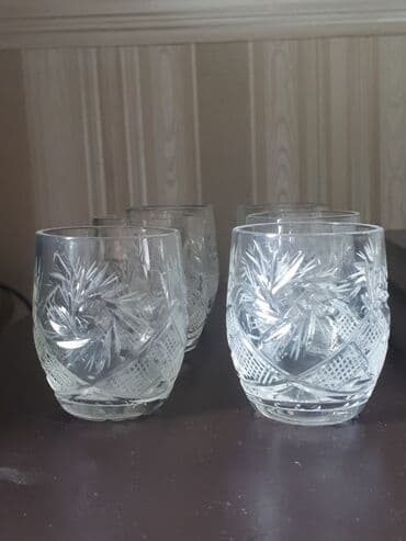 хрусталь ваза: Хрусталь: фужеры, рюмки, стаканы стопочки. 1.Фужеры "лилия" 6шт — 7