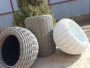 туалетный столик с подсветкой: Плетёные кашпо для растений 10л 1500с 12л 1800с - Набор декоративных — 2