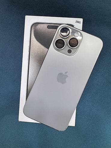 iphone xa: IPhone 15 Pro, Б/у, 256 ГБ, Natural Titanium, Коробка, 88 % — 3