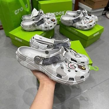 Сабо: Сабо, 37, 37.5, 38, Crocs, Новый, цвет - Серый, Платная доставка — 1