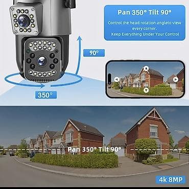 Фотоаппараты: Уличная поворотная 4G Wi‑Fi IP‑камера видеонаблюдения V380 Pro - — 2