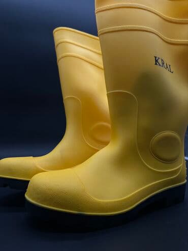 сапоги из натурального меха и кожи: Резиновые сапоги с металичечкой защитой турция — 2