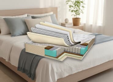 турмалиновый матрас: Матрас плюс топпер «Делюкс» средней жесткости высотой 30 см. Рассчитан — 1