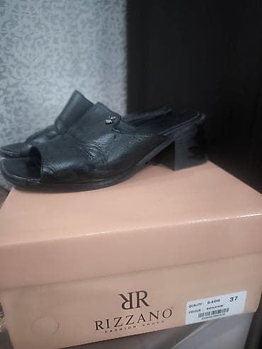 обувь мюли: Сабо, 37, Б/у, цвет - Черный, Самовывоз — 3