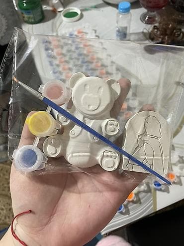 Наборы для росписи гипсовых фигурок для детей. В каждом наборе: -