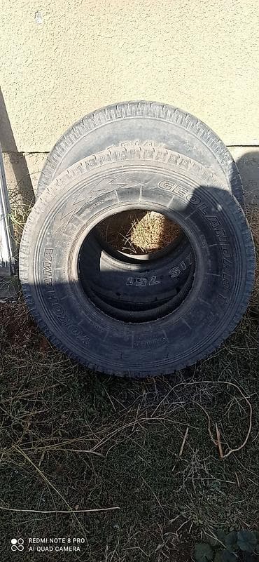 троктир 82: Шины 225 / 75 / R 22, Всесезонная, Б/у, Внедорожные (АТ/МТ), Barum — 2