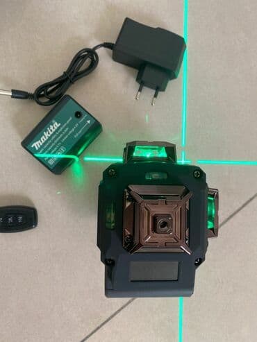 инструмент лазер: Лазерный уровень Makita с зелеными лучами 4D Новый Доставка — 3