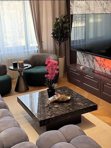 3: 3 комнаты, 75 м², Асанбай мкр Элитка, 2 этаж, Дизайнерский ремонт — 1