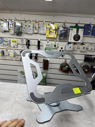 Компьютер жана ноутбук аксессуарлары: Регулируемая металлическая подставка для ноутбука/планшета - — 4