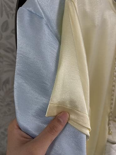 рубашка атлас: Футболка, Оверсайз, Атлас, Новый, Стандарт — 5