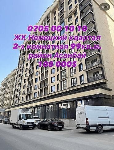 2 комнаты, 99 м², Элитка, 2 этаж, Готовая ПСО (под самоотделку)
