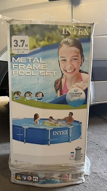 76: Бассейн каркасный Intex Metal Frame Pool Set. - Диаметр: 3,66 м — 1
