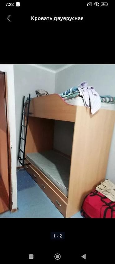Комнаты: Сдам комнату в трёшке на подселение девушке мкр асанбай — 3