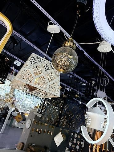 Люстры: Подвесные светильники с ажурными плафонами - Дизайн: восточные и — 1