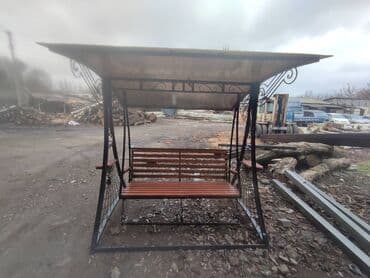 садовые качели производства россия: Бакча селкинчеги Металл, Жөлөнгүчү менен, Чатыры менен — 15