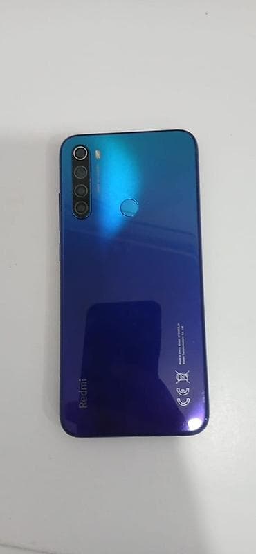 мобильные телефоны нокия: Redmi, Redmi Note 8, Б/у, 64 ГБ, цвет - Синий, 2 SIM — 1