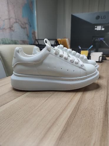 бокс перчатка: Белые новые кеды из натуральной кожи, идеального качества, мягкие, 42 — 3