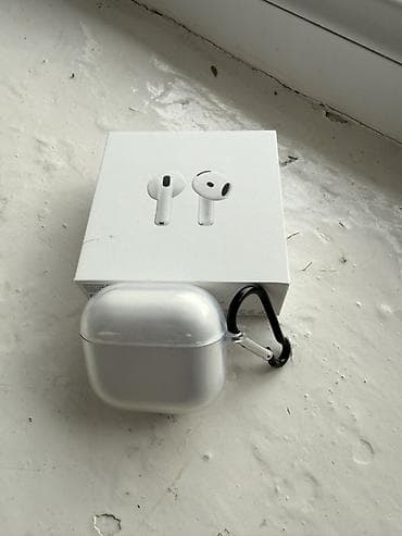 maimashi часы: Беспроводные наушники-вкладыши, Apple, AirPods 4, Б/у — 2