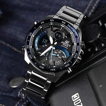 samsung 20: Casio Edifice Sapphire — мужские кварцевые часы с комбинированной — 3