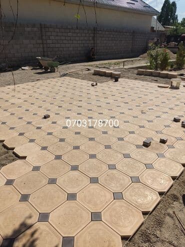 брусчатка бишкек дом брусчатки'' тротуарная плитка бордюры бишкек: Продажа брусчатки,бардюры,лотки в наличии и заказ.Доставка и замер по — 3