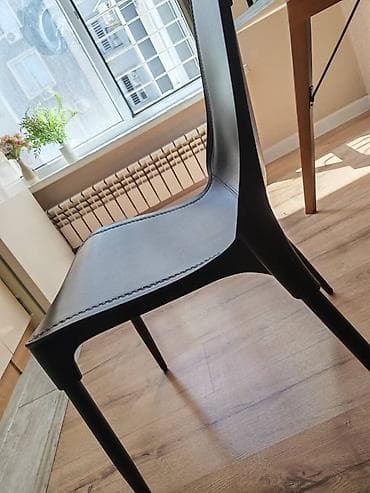 сколько стоит кухонный стол и стулья: Кухонный стол и стул, цвет - Черный — 3