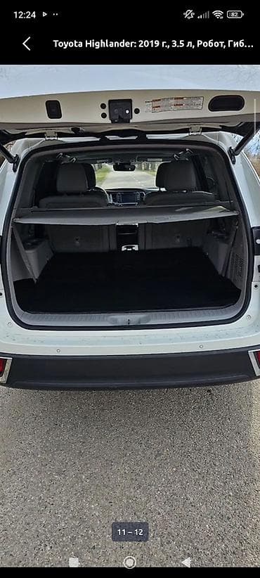 Toyota: Toyota Highlander: 2019 г., 3.5 л, Автомат, Гибрид, Кроссовер — 10