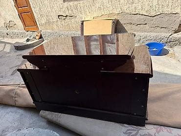 Тумба и подставка для телевизора, Напольная, Дерево, цвет - Коричневый — 1