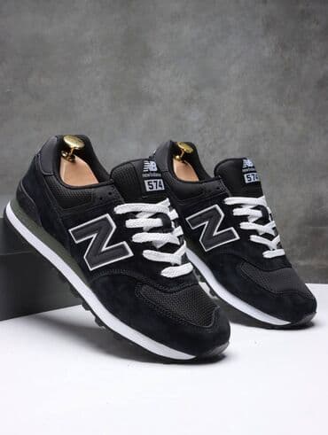 свадебные платья в бишкеке цены на прокат: Кроссовки New Balance 574, классическая модель. - Цвет: чёрный с — 5