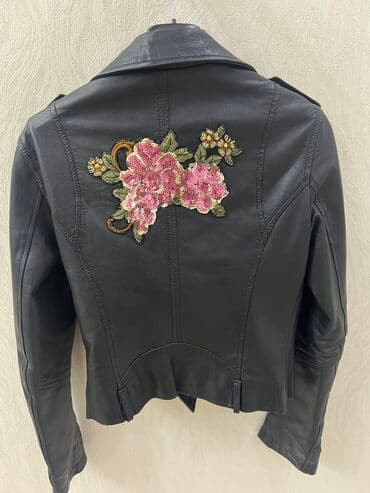 Кожаная куртка, Косуха, Натуральная кожа, Укороченная модель, L