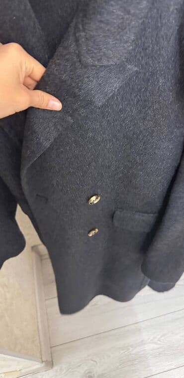 oversize: Пальто, Классика, Зима, Верблюжья шерсть, По колено, Оверсайз, M — 5