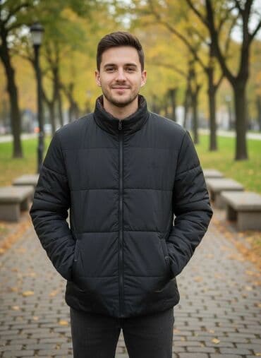 Атайын кийим: Эркектердин курткасы, 4XL, Massimo Dutti, Колдонулган, түсү - Кара, Акылуу жеткирүү — 2