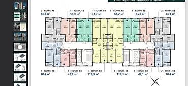 18: 3 комнаты, 118 м², Элитка, 9 этаж — 2