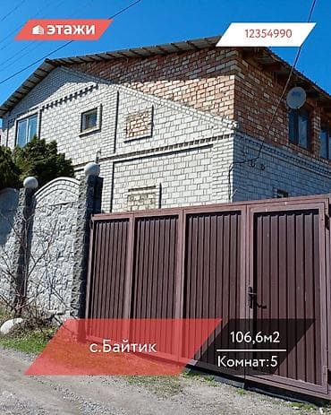 инструменты парикмахера: 📍с.Байтик 🔘5-комнат 🔘2 этажа 🔘106,6м² Продаётся загородный дом в с — 1