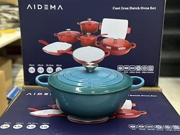 Кухонные принадлежности: Набор чугунной посуды AIDEMA — Cast Iron Dutch Oven Set Состав и — 7