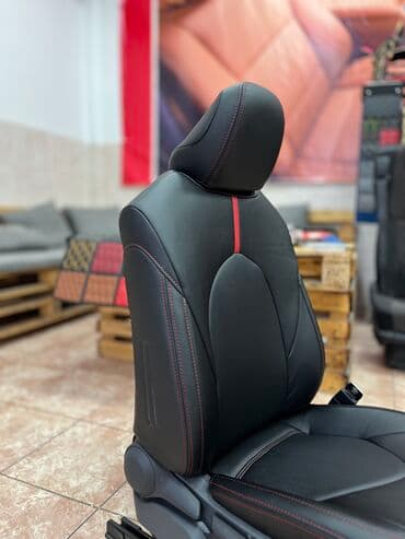 чехол камри 30: Чехлы Кожаные, цвет - Серый, Toyota — 4