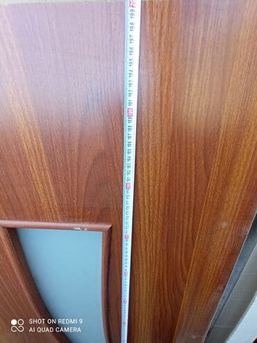 дверь деревянные: Двери в частный дом, Дерево, Со стеклом, Российская, цвет - Коричневый, Б/у — 4